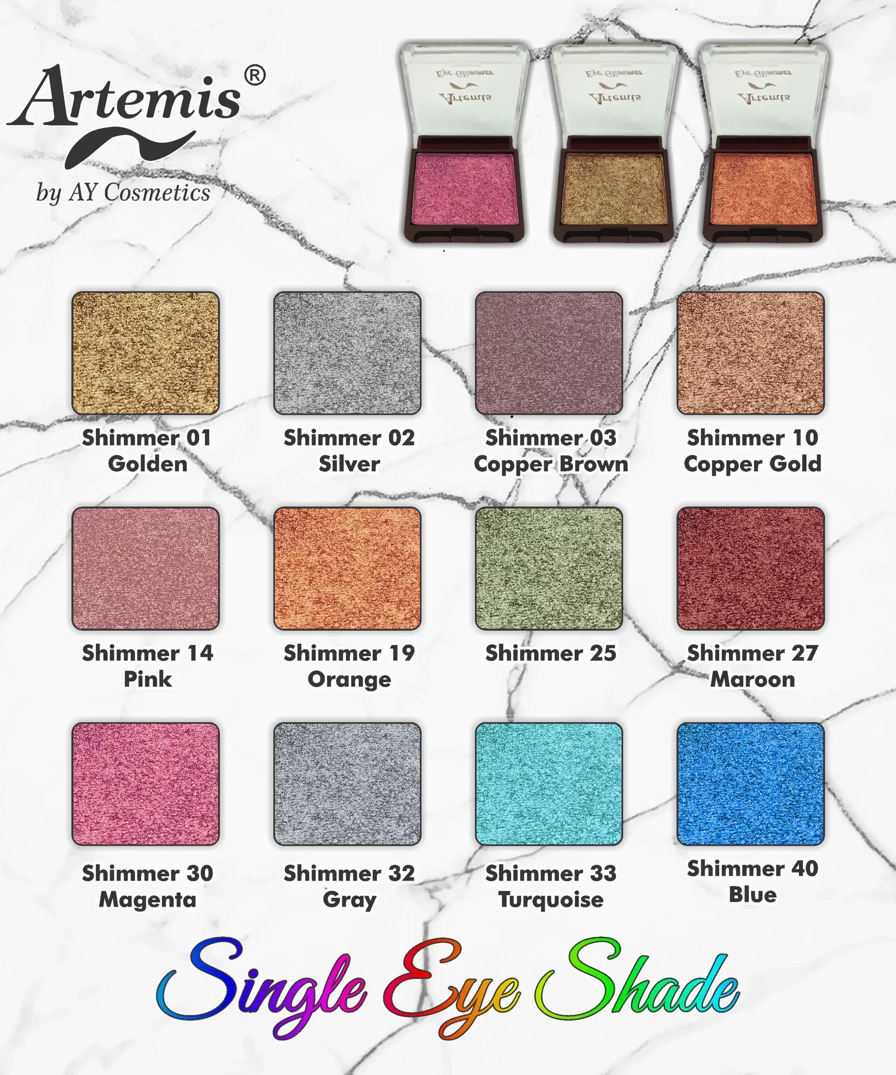 Artemis Single Eye Shadows Card