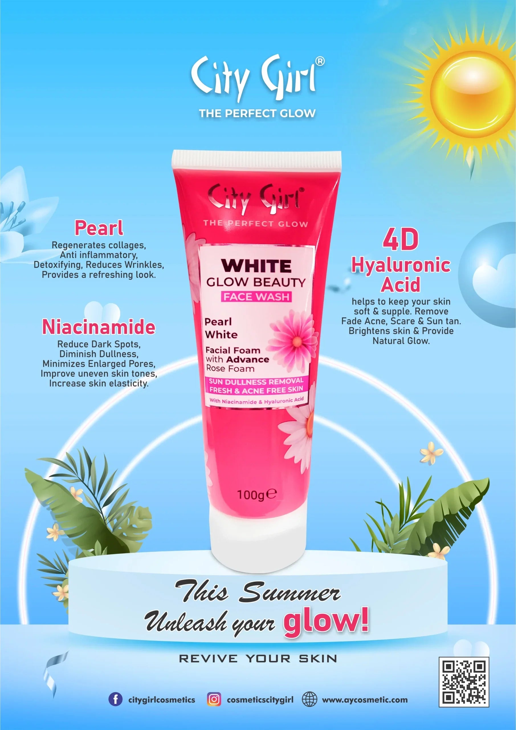 White Glow Face Wash Post