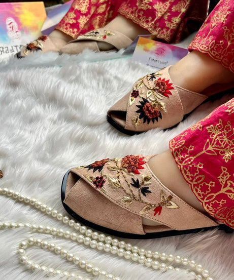 Colorful Embroidered Peshawari