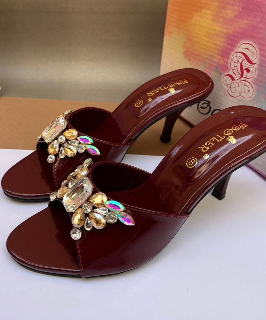 Butterfly Heels – Stylish High-Heel Sandals with Butterfly Accent for Women