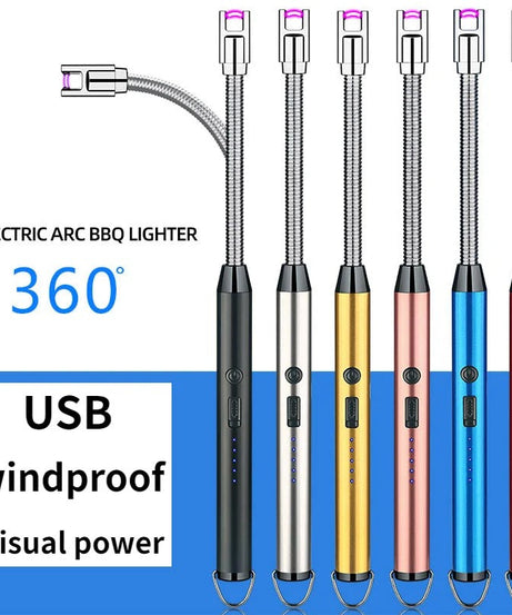 USB Rechargeable Flexible Electric Lighter Atomic Plasma Spark Lighter
