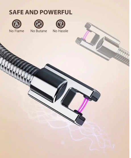 USB Rechargeable Flexible Electric Lighter Atomic Plasma Spark Lighter