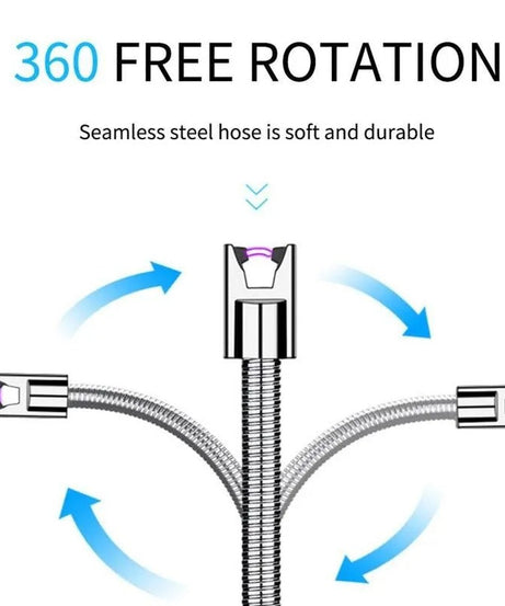 USB Rechargeable Flexible Electric Lighter Atomic Plasma Spark Lighter