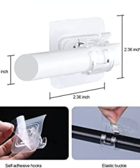 Transparent Curtain Hooks