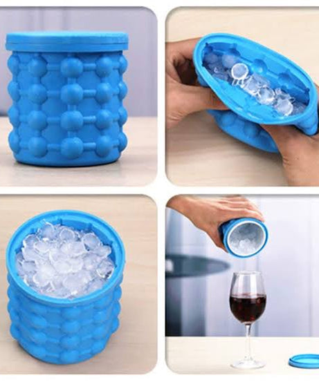 Silicone Ice Bucket, Ice Cube Genie