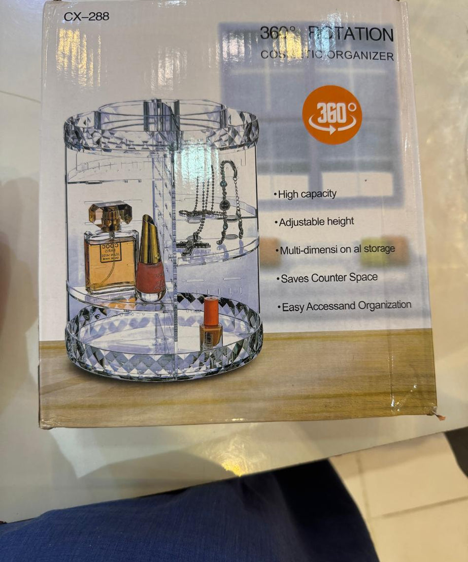 Cosmetic Organizer 360° Rotating Diamond Cut