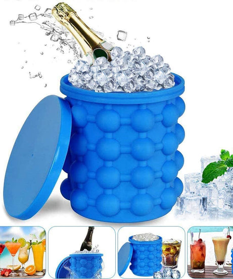 Silicone Ice Bucket, Ice Cube Genie