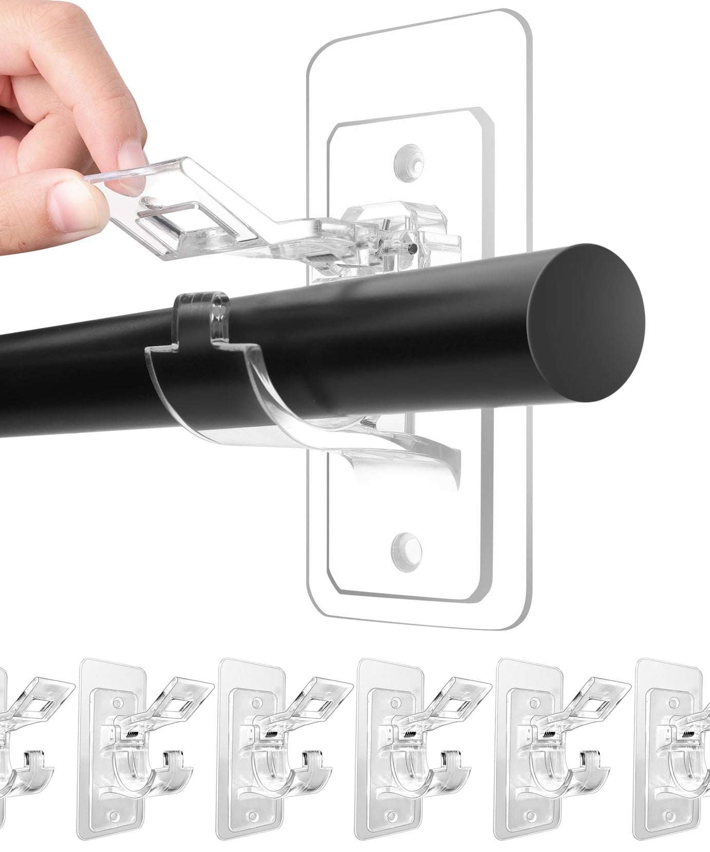 Transparent Curtain Hooks